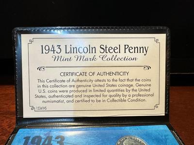 1943 STEEL PENNY MINT MARK COLLECTION