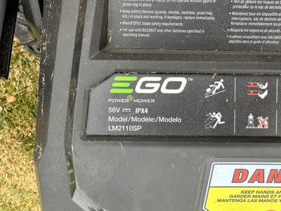 EGO POWER+ 21” SELF PROPELLED LAWNMOWER WITH BATTERY AND CHARGER