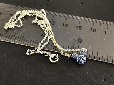 Blue Crystal MM Necklace