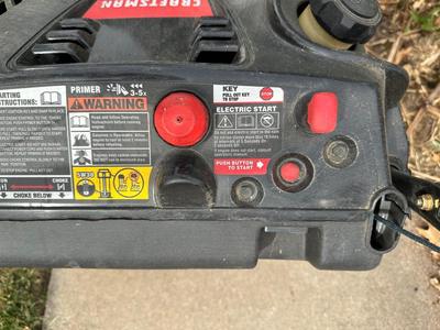 CRAFTSMAN 21” SNOWBLOWER WITH ELECTRIC START