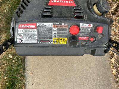 CRAFTSMAN 21” SNOWBLOWER WITH ELECTRIC START