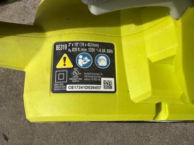 RYOBI 3” x 18” BELT SANDER AND SHOPMATE 7-1/4” SAW