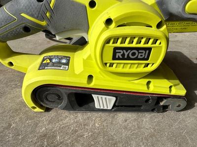 RYOBI 3” x 18” BELT SANDER AND SHOPMATE 7-1/4” SAW