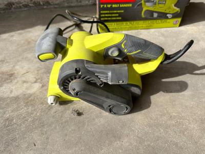 RYOBI 3” x 18” BELT SANDER AND SHOPMATE 7-1/4” SAW