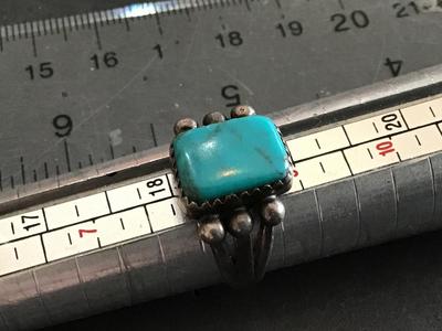 Vintage Sterling Silver Ring Stone
