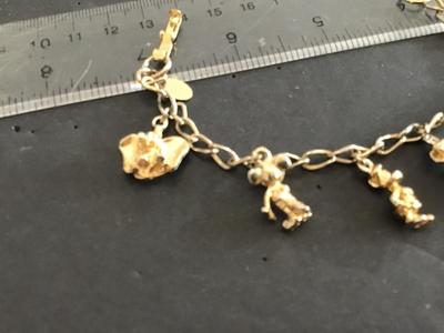 Vintage Disney Charm Bracelet