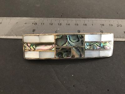 Vintage Abalone Shell Barrette