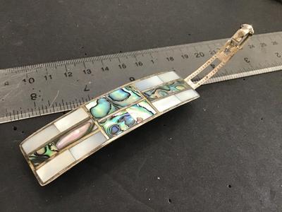 Vintage Abalone Shell Barrette