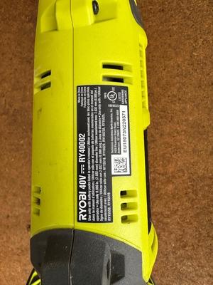 RYOBI CORDLESS WEED WACKER WITH 40v LITHIUM BATTERY AND CHARGER