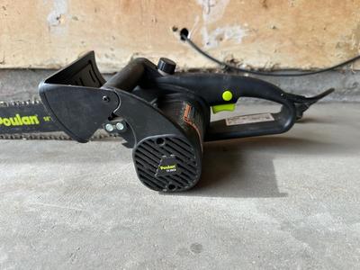 POULAN 1.5HP 14” ELECTRIC CHAINSAW WITH EXTENSION CORD