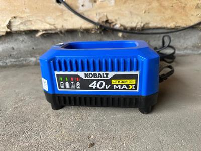 KOBALT 40v 14” CORDLESS CHAINSAW WITH BATTERY AND CHARGER