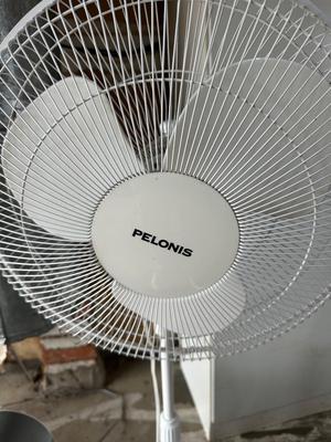 PELONIS OSCILLATING 16” STAND FAN AND BOX FAN