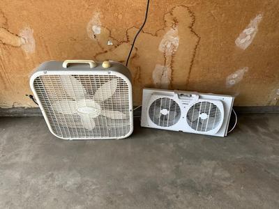 SHINIC TWIN WINDOW FAN AND BOX FAN
