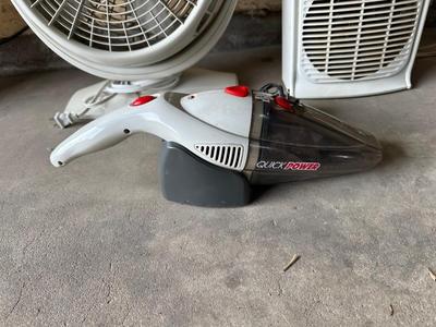 LAKEWOOD 12” AIR 360 FAN, HEATER FAN AND DIRT DEVIL HAND HELD VACUUM