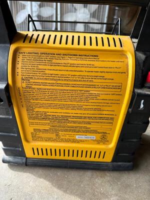 TENT AND GAS-FIRED PORTABLE HEATER