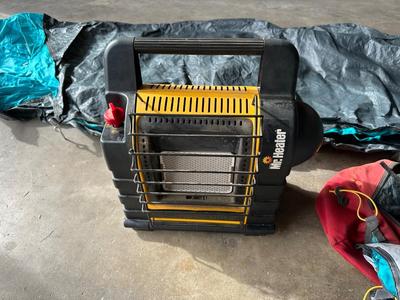TENT AND GAS-FIRED PORTABLE HEATER