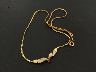 Dainty Gold Tone Fashion Necklace