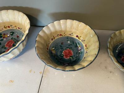 CERTIFIED INTERNATIONAL ROSE FLORAL BOWLS