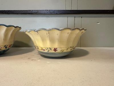 CERTIFIED INTERNATIONAL ROSE FLORAL BOWLS