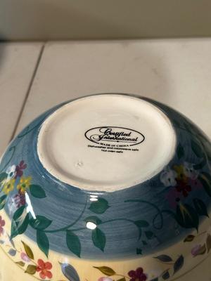 CERTIFIED INTERNATIONAL ROSE FLORAL BOWLS