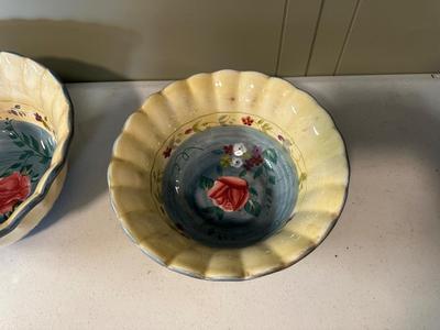 CERTIFIED INTERNATIONAL ROSE FLORAL BOWLS