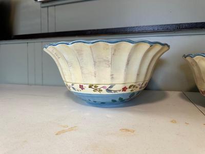 CERTIFIED INTERNATIONAL ROSE FLORAL BOWLS