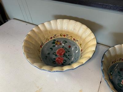 CERTIFIED INTERNATIONAL ROSE FLORAL BOWLS