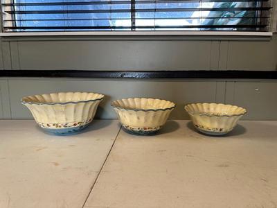 CERTIFIED INTERNATIONAL ROSE FLORAL BOWLS