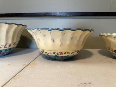 CERTIFIED INTERNATIONAL ROSE FLORAL BOWLS