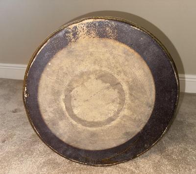 Antique Stoneware 8 Gallon Crock with Original Handpainted Lid