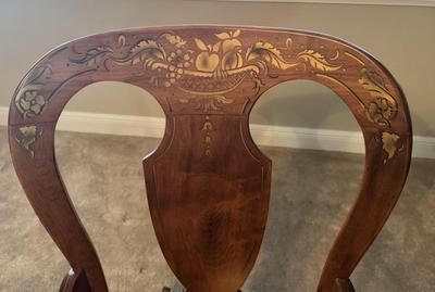 Vintage Beautifully Hitchcock Style Painted Rocking Chair Like New