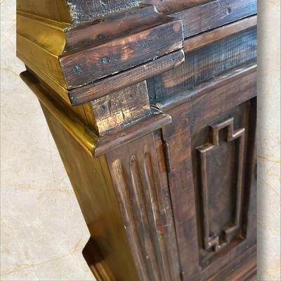 Sale Photo Thumbnail #64: Wood Wall Unit with Shelves & Cabinets (2 Pieces) Contents Not Included
Must be moved up a staircase.
M'ments:
Height 95"
Width 62"
Depth 19"