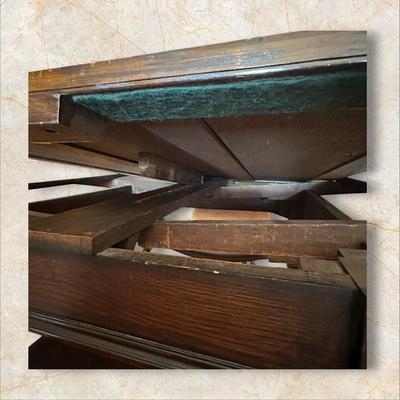 Sale Photo Thumbnail #72: Vintage Drop Leaf Wood Table With Barley Twist Legs.  Chairs are NOT INCLUDED WITH THE TABLE.  Chairs are listed separately.