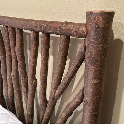 Sale Photo Thumbnail #177: King Log Bed Frame, includes headboard and footboard and frame.