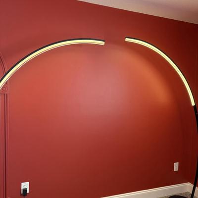 Pair of LED Arc Floor Lamps