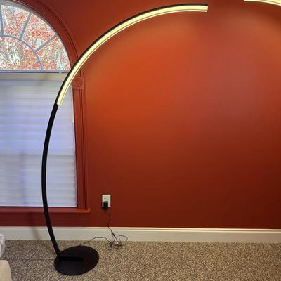 Pair of LED Arc Floor Lamps
