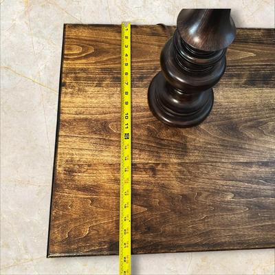 Sale Photo Thumbnail #190: Side / End Table with 1 Drawer #1 Like New (BR2)
Measurements as shown: Height 28" - Width: 22' - Depth 22"
Not solid wood, excellent condition.