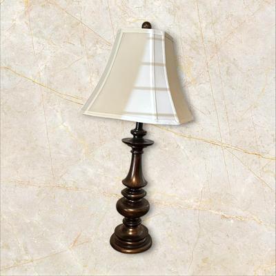 Sale Photo Thumbnail #205: Lamp #2 28" Tall (BR2)
Lamp #1 28" tall, excellent condition. Not real wood.