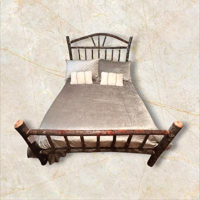 Sale Photo Thumbnail #210: Queen Rustic Cabin Wooden Log / Twig Bed Frame with Headboard and Footboard(BR2)
Amazing bed from High Country Furniture, queen size. Mattress pad/bedding listed separately.
