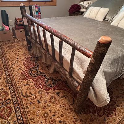 Sale Photo Thumbnail #212: Queen Rustic Cabin Wooden Log / Twig Bed Frame with Headboard and Footboard(BR2)
Amazing bed from High Country Furniture, queen size. Mattress pad/bedding listed separately.
