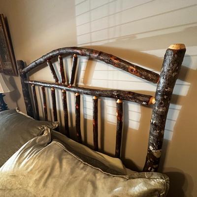 Sale Photo Thumbnail #209: Queen Rustic Cabin Wooden Log / Twig Bed Frame with Headboard and Footboard(BR2)
Amazing bed from High Country Furniture, queen size. Mattress pad/bedding listed separately.