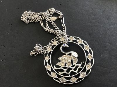 Sarah Coventry Swan Necklace