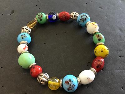 Art Glass Type Bracelet