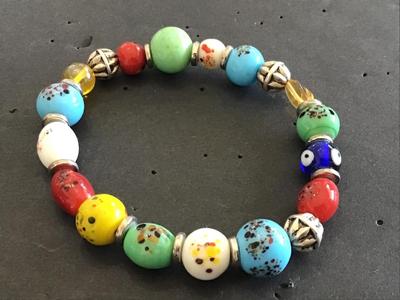 Art Glass Type Bracelet
