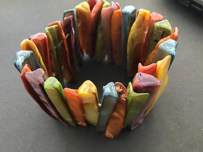 Vintage Shell Bracelet Multi Color