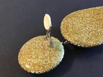 Gorgeous XX long Statement Earrings Clip on