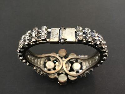 Gorgeous Rhinestone Clamper Bracelet Vintage