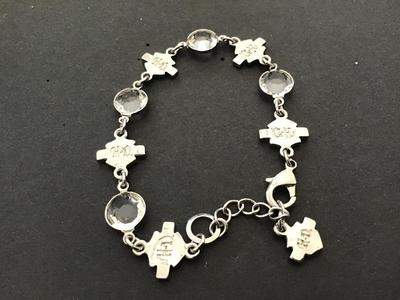 Caged Glass Fashion Bracelet