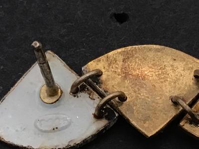 925 Enamel Vintage Earrings