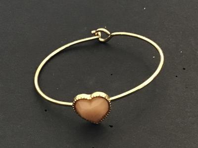 Peach Heart Bracelet